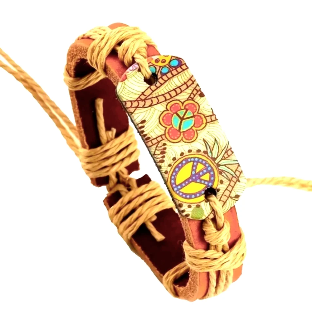 Bohemian Hemp Rope Bracelet - Picture 2 of 5